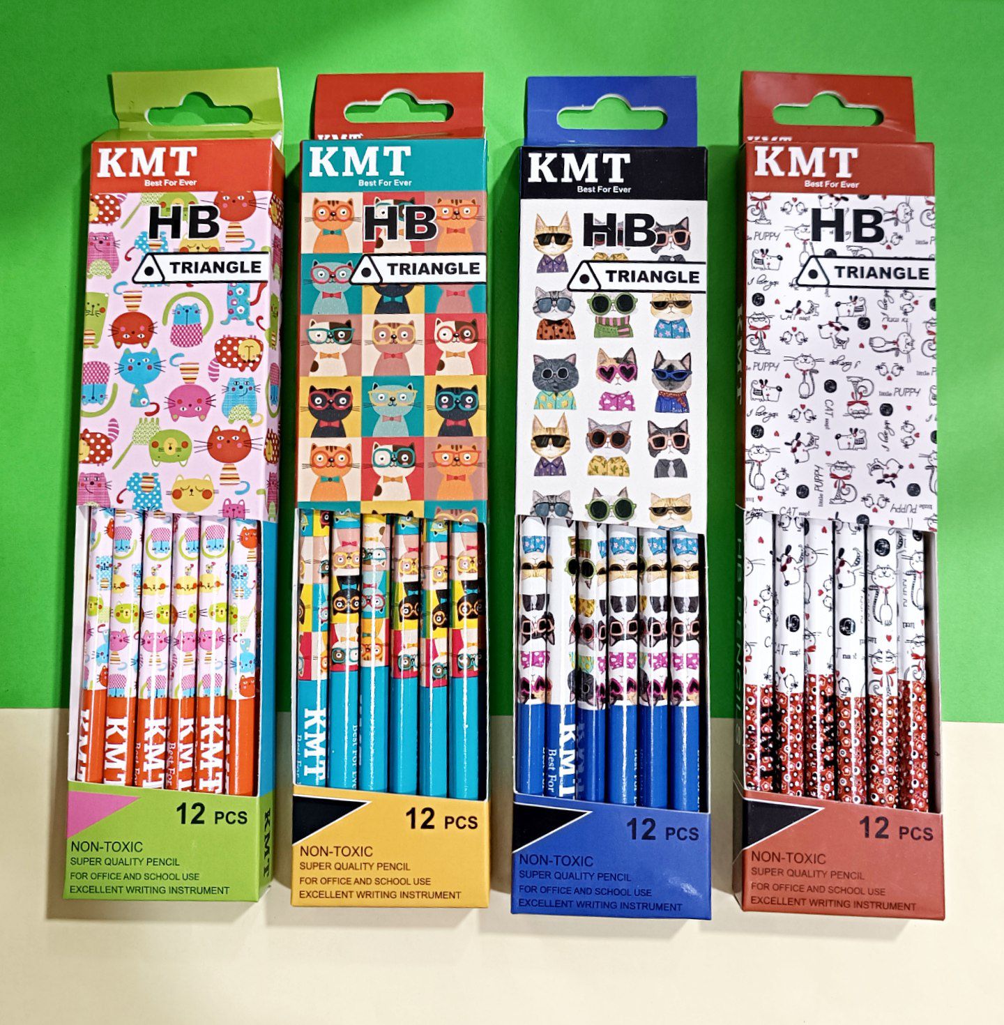 مداد سری گربه بسته 12 عددی